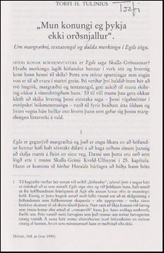 "Mun konungi eg þykja ekki orðsnjallur" # 47774