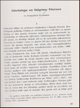 Anteckningar om Hallgrímur Pétursson # 47780