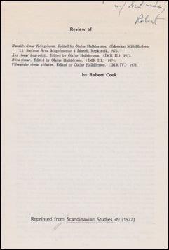 Review of Haralds rímur Hringsbana # 47792