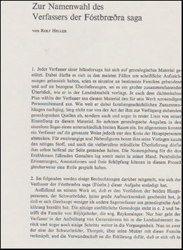 Zur Namenwhal des Verfassers er Fóstbræðra saga # 47804