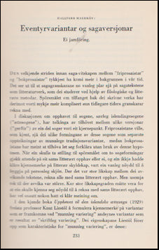 Evetyrvariantar og sagaversjonar # 47836