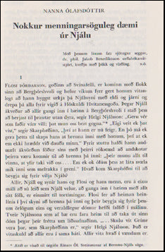 Nokkur menningarsöguleg dæmi úr Njálu # 47870