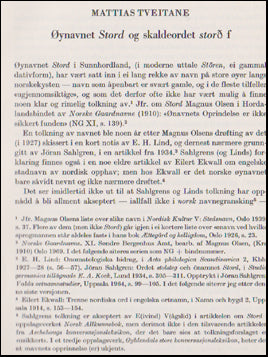 Øynavnet Stord og skaldeordet storð f # 47872