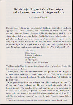 Fisl. einherjar ´krigare i Valhall´ # 47881