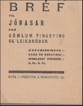 Bréf til Jónasar # 52762