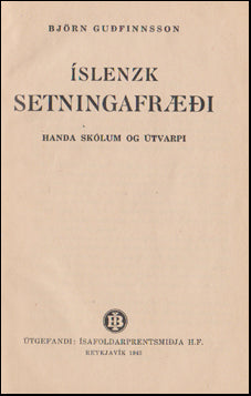 Íslenzk setningafræði # 81410