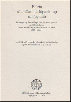 Helztu sáttmálar, tilskipanir og samþykktir konunga # 82225