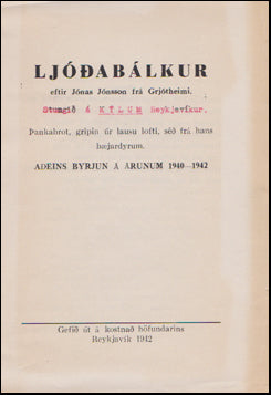 Ljóðabálkur # 48284