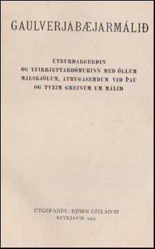 Gaulverjabæjarmálið # 48437