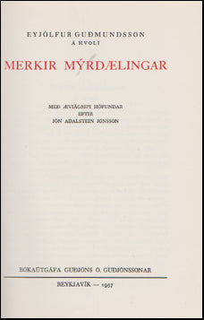 Merkir Mýrdælingar # 48462