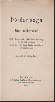 Þórðar saga Geirmundarsonar # 70385