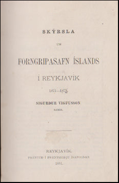 Skýrsla um Forngripasafn Íslands # 48998
