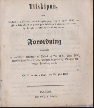 Tilskipun um leiguburð af peningum # 49039