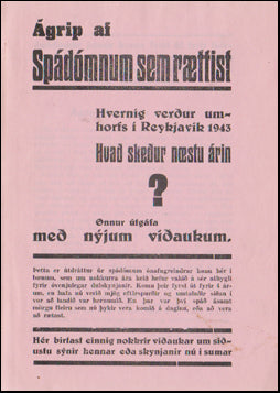 Hvernig verður umhorfs í Reykjavík 1943 # 49117