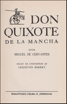 Don Quixote de la Mancha # 49258