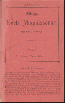 Æfisaga Karls Magnússonar # 49416