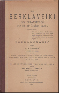 Um Berklaveiki sem þjóðarmein # 49482