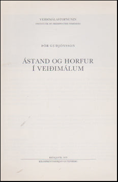 Ástand og horfur í veiðimálum # 49554