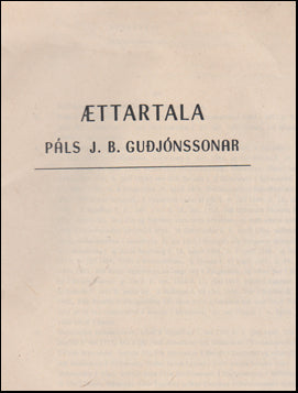 Ættartala Páls J. B. Guðjónssonar # 49606