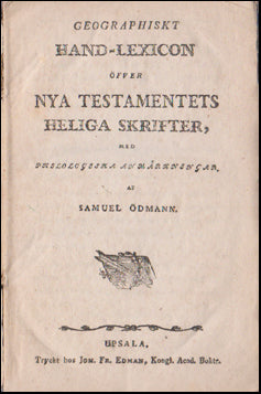 Geographiskt Hand-Lexicon # 49673