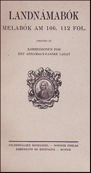 Landnámabók. Melabók # 54984