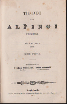 Tíðindi frá Alþingi Íslendinga. Níunda þing # 49711