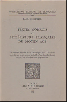 Textes norrois et littérature française du moyen age # 49757