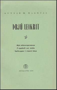 Þrjú leikrit eftir Gunnar M. Magnúss # 50270
