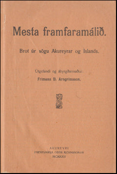 Mesta framfaramálið # 50440