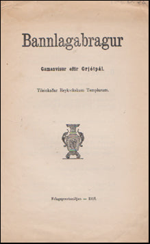 Bannlagabragur # 50480