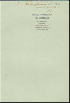 Við verkalok # 50916