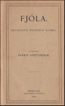 Fjóla. Úrvalssafn íslenzkra kvæða # 51172