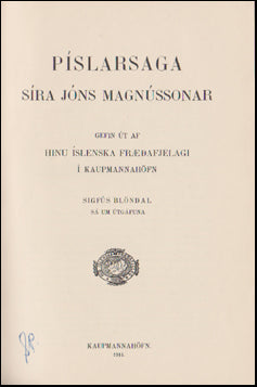Píslarsaga Síra Jóns Magnússonar # 51178