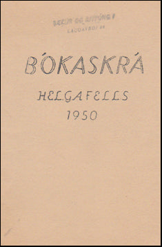 Bókaskrá Helgafells 1950 # 51196