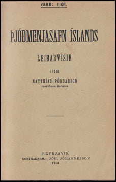 Þjóðmenjasafn Íslands. Leiðarvísir # 51508