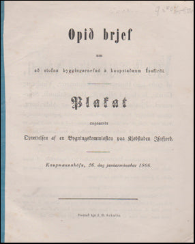Opið brjef um að stofna byggingarnefnd á kaupstaðnum Ísafirði # 51524