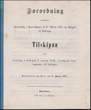 Tilskipun um breyting á tilskipun # 51536
