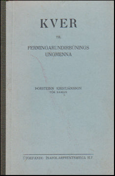 Kver til fermingarundirbúnings # 52147