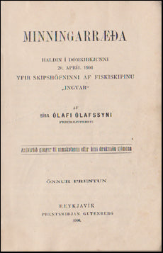Minningarræða # 53686
