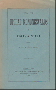 Enn um upphaf konungsvalds á Íslandi # 17009