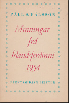 Minningar frá Íslandsferðinni 1954 # 52338