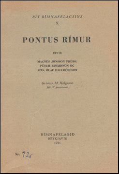 Pontus rímur # 52450