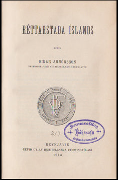Réttarstaða Íslands # 52687