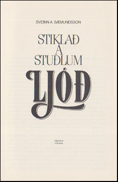 Stiklað á stuðlum # 52717