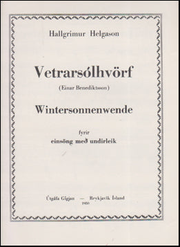 Vetrarsólhvörf # 52792