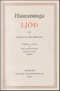 Húnvetninga ljóð # 52932