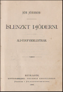 Íslenzkt þjóðerni # 52943