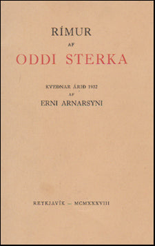 Rímur af Oddi sterka # 52990