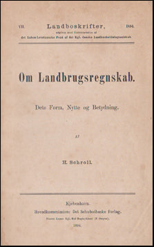 Om Landbrugsregnskab # 53032
