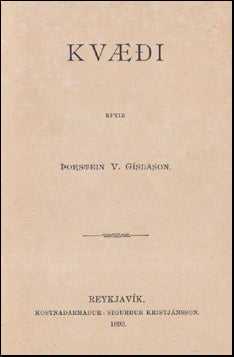 Kvæði eptir Þorstein V. Gíslason # 66672